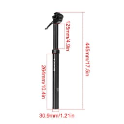 Bike Seat Dropper 125mm Manual Control External Routing Quick Adjust Aluminum Alloy Hydraulic Dropper Post Riding Bike Supplies