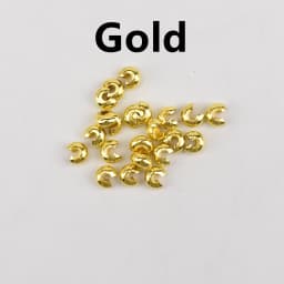100 Pcs/lot 3 4 5mm Accessories Findings Chain Clip Beads Open Crimp End Stopper Spacer Beads For Jewelry Making Supplies