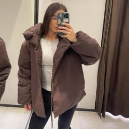 HXAO Women's Winter Jacket Parkas Padding Quilted Jacket Woman Warm High Neck Short Padded Jacket Tied Long Sleeve Coat Ladies