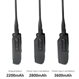 TYT MD-UV390 Plus Battery 2800/3600mAh Enlarge Thicker Battery Pack Compatible With MD-390 MD-680 MD-358 TH-UV8200 Two Way Radio