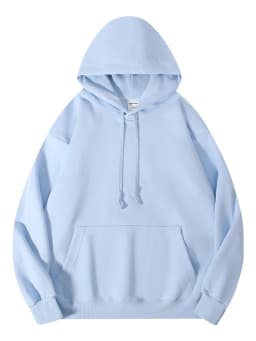 Solid Oversize Hoodies For Women Pocket Casual Loose Hooded Sweatshirt Woman Autumn Cotton Terry Hoodies Women Oversize Pullover