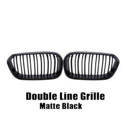 XVIP Front Bumper Kidney Grille Racing Grills For BMW 1 Series F20 F21 2015-2019 Replacement Double Slat Gloss Black Grilles