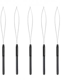 100 Pieces Hair Extension Tools and Bead Device Tool for Hair or Feather Extensions Supplies,DIY Wig Hook Tool Loop Tools