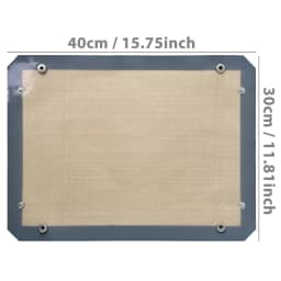 1PC Silicone Fiber Baking Mat with Buckle, Reusable Corners Snap Together to Form Leakproof & Non Stick Baking Tray, Oven Liner