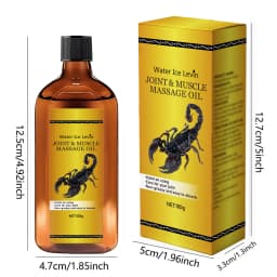 Water Ice Levin Advanced Joint & Muscle Massage Oil - Quick Absorbing, Ultra Lightweight Formula for Total Body Comfort..100G