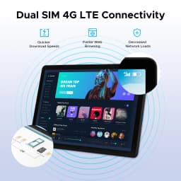 DOOGEE Tab G6 2 in 1 Tablet PC 4G LTE 11 Inch Android 15 30GB RAM(6+24) 256GB ROM 8000mAh Battery Support Widevine L1 Tablet PC
