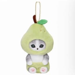 Kawaii Mofusand Shark Cat Fruit and Vegetable Series Plush Toys Backpack Keychain Cartoon Soft Stuffed Doll Girls Birthday Gift