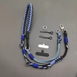 Multi-purpose Outdoor DIY Hand Braided Camera Phone Lanyard Tactical Adjustable Replacement Bag Strap Accessories