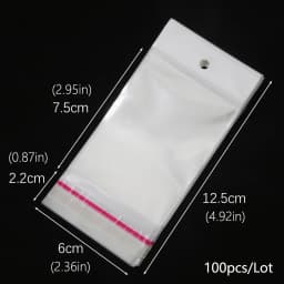 OPP self sealing transparent plastic bag, cellophane, self-adhesive packaging, jewelry, candy, cookies, gift packaging bag