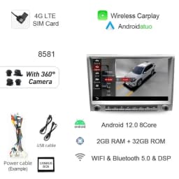 7862 720P Auto Android 13 12G+256G Car Radio GPS Player 4GB Carplay Navigation Autoradio For Porsche Cayman 911 987 Boxster 997