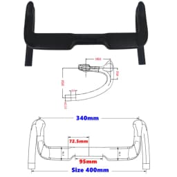 BIKEDOC TB28 Carbon Bunch Bar Toray 700 Track Bar For Front And Rear Brake Fixie Carbon Handlebar UD Glossy Drop Bar