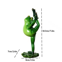 Meditation Gift Yoga Frog Figurines Lotus Pose Headstand Splits Prayer Pose Zen Animal Statue Bookshelf Decorations Shelf