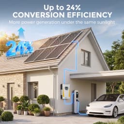 RVPOZWER 800W Rigid Solar Panels 18BB N-Type Mono Cells 24% High Efficiency PV Power for Home RV Charge System Outdoor Off-Grid Camping Wholesale