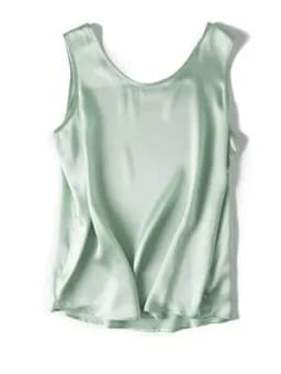 SuyaDream. Women Basic Cozy Tanks, 100% Real Silk, O Neck Sleeveless Chic T Shirt, 2025 Solid Summer Vests, White, Pink, Beige