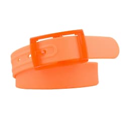 New Plastic Buckle Belt Candy Colored Silicone Casual Pants Jeans Fashionable Belt Without Metal Belts for Women and Men