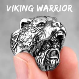 Stainless Steel Animal Men Rings Eagle Dog Dragon Bird Snake Punk Hip Hop Trendy For Male Boy Jewelry Creativity Gift Wholesale