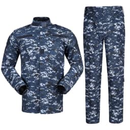 New Hot Durable and Wear-resistant Men's Camo ACU Uniform 2PC Set Training Wear Security Officer Uniforms