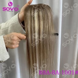 Remy Human Hair Topper Without Bangs 10×12CM Hand Stitched 360°3D Invisible Hair Piece Natural Cover For Thinning Hair