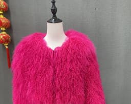 New Pattern Plus Size Dark Brown color Mongolia Sheep Fur Jacket Women Real Fur Jacket Female Winter Warm Outerwear