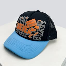 New Unisex American Style Graffiti Printed Letters Baseball Hats Sunshade Color Block Breathable Hip-hop Trucker Caps Versatile