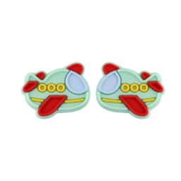 Kovict 5/10Pcs Silicone Beads Car Airplane Rainbow Rocket Bead For Jewelry Making DIY Keychain Necklace Bracelet Accessories