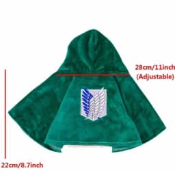 Attack Titaner Cat Cloak Shingeki No Kyojin Survey Corps Cat Dog Cape Cosplay Costume Photography Props Pet Accessories Gifts