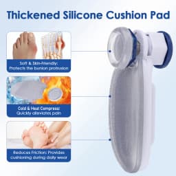 Toe Splint Bunion Adjuster with Cooling Pad Adjustable Big Toe Valgus Support Tool for Both Feet Straightening Orthopedic Thumb