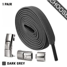 No Tie Shoelaces Flat Elastic Shoe Laces for Sneakers Press Buckle Lock Metal Switch Logo Shoelace for Kids Adults Quick Easy