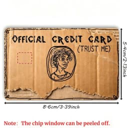 Funny Credit Card Sticker 2D Flat Skin PVC Waterproof Debit Card Cover Decal Bank Card Protector No Bubble EBT Gift
