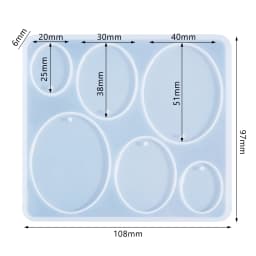 1pc Geometric Earring Pendant Silicone Mold Epoxy Resin Mould For DIY Ornaments Necklace Charms Jewelry Making Tools Accessories