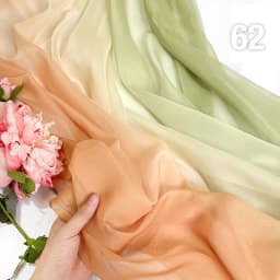 Rainbow Gradient Color Chiffon Fabric 30D Organza Tulle Fabric For Diy Ancient Style Hanfu Wedding Dress Stage Party Decor