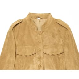 Women's Winter Jacket with Shoulder Tabs New 2026 High Neck Button Pocket Slim Women's Leather Jacket Female Chic Tops