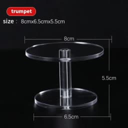 Transparent Frame Round Jewelry Display Stand Acrylic Clear Bracelet Organizer Shelf Jewelry Storage Rack