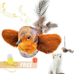 Dog Cat Interactive Ball Toy Automatic Rolling Ball Faux Tail Rechargeable Smart Pet Electric Toy Dog Cat Training Imitate Mouse