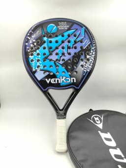 Padel Racket Carbon Fiber Surface with EVA Memory Flex Foam Core Padel Tennis Racquets Lightweight