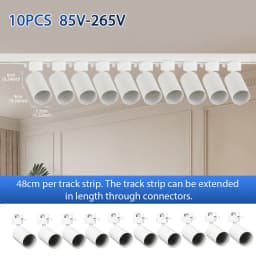 GU10 LED Track Light Full Sets Ceiling Lighting Indoor Kitchen Lamp LED Spotlight for Living Room Store Decor Ceiling Spot Light