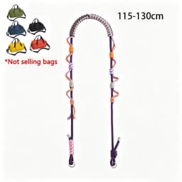 Outdoor Multicolor Rope Braided Bag Strap Handbag Modification Crossbody Strap Detachable Bag Shoulder Belt Strap Replacement
