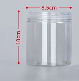 1PC Plastic Packing Bottle PET Clear Empty Seal Bottle Circular Bucket Storage Biscuit Jar Food Grade Sealed Cans Tank Container