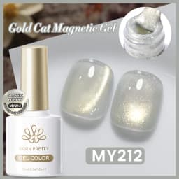 BORN PRETTY 10ml Auroras Glitter Cat Magnetic Gel Nail Polish Jelly Glass Bead Semi Permanent Soak Off UV LED Varnish Manicure