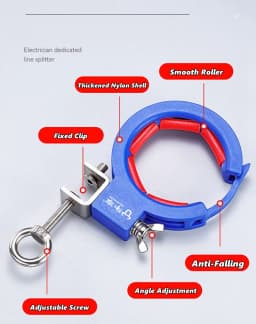 Cable Tray Roller Pulley Wire Guide Threading Tool Bottom Hung Mount Time Saving Wiring Aid Fixation Construction Auxiliary Tool
