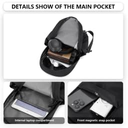 Lightweight Mini Backpack for Men, Versatile for Travel, Outdoor Hiking, Mountaineering, Casual Small Backpack, Student School Bag, Fishing, Outings, Meetings