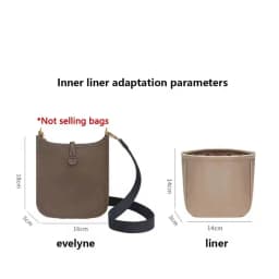 Bag Organizer Insert for Evelyne16/29 Lightweight Nylon Storage Bag Inner Pocket Bag Accessory