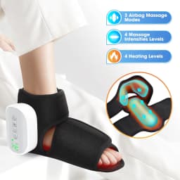 Wireless Air Pressure Foot Ankle Massager Electric Heating Vibration Massage Wrist Brace Airbag Compression Foot Muscle Relax