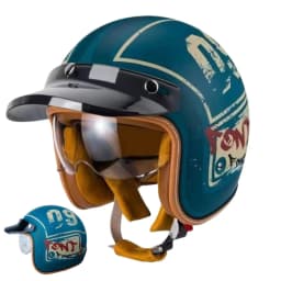 DOT Certification Women and Men Classical Carbon Fiber Motorcycle 3/4 Helmet Adults Moto Electric Scooter Open Face Helmet