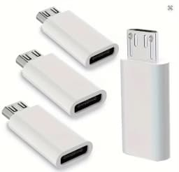 2/4pcs Type C To Micro USB Convert Connector Type-C Female Transfer To Micro Male USB Converter Data Adapter for Mobile Phone