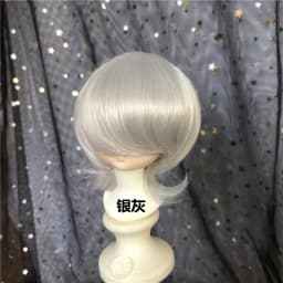 Doll's Wig for 1/3 1/4 1/6 1/8 Male Female Bjd Doll Wolf Tail Type Short Hair Diy Girl Toys Dress Up Doll Accessories, No Doll