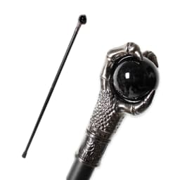 10 Colors Silver Alloy Dragon Claw Crystal Ball Walking Cane Detachable Vintage Walking Stick Cosplay Party Prop for Men Women