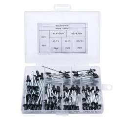 120PCS/box M2.4 M3 M3.2 M4 black pull nail open aluminum core rivet decoration nail pull rivet