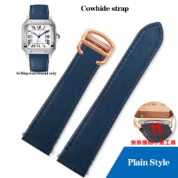19mm 21mm Quick Release Leather Strap for Cartier Santos Classic Style WSSA0009 WSSA0010 WSSA0018 New SANTOS Watch Band Chain