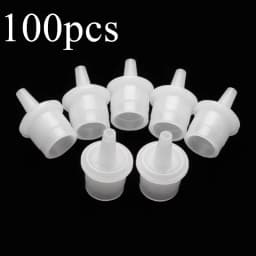 20Pcs Eyelash Glue Bottle Plug Adhesive Cup Nozzle Adhesive Holder Stopper Individual Eyelashes False Lash Extension Tools